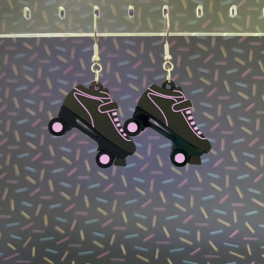 Roller Derby Roller Skates Dangle Earrings