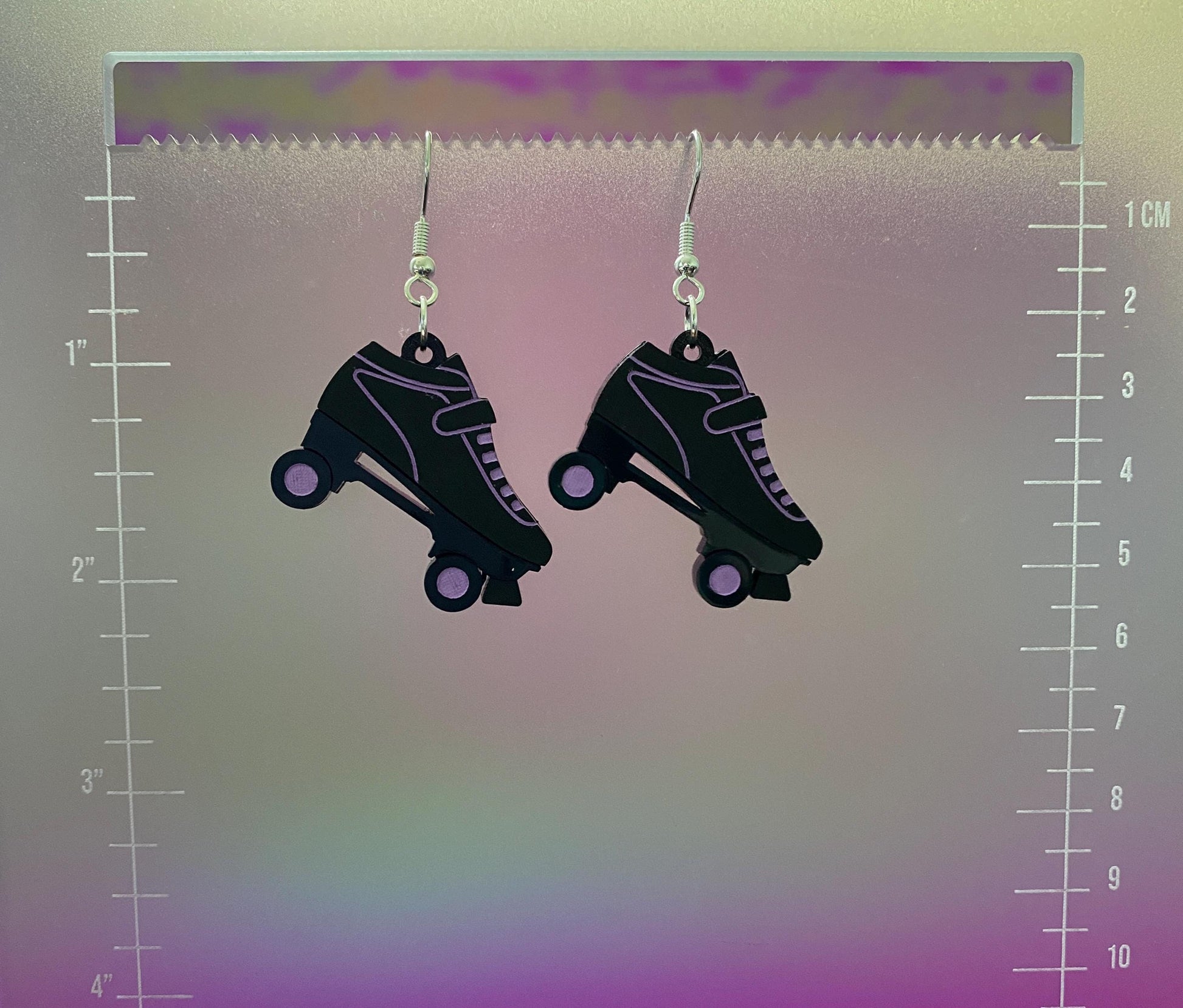 Roller Derby Roller Skates Dangle Earrings