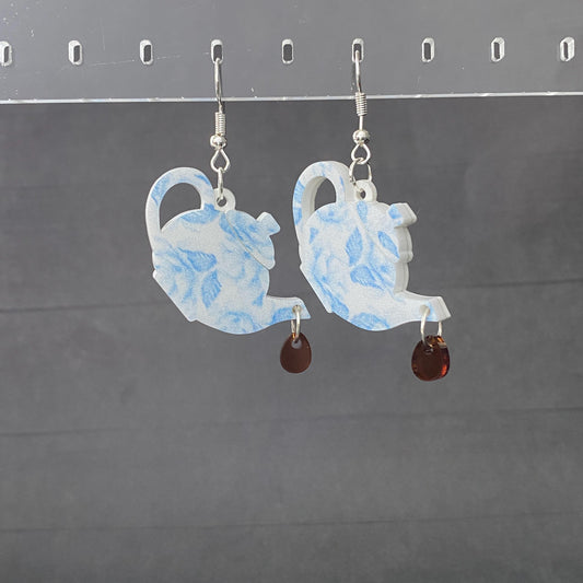 Tea Pot Dangle Earrings