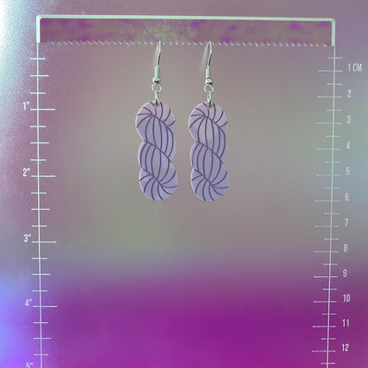 Yarn Skein Dangle Earrings