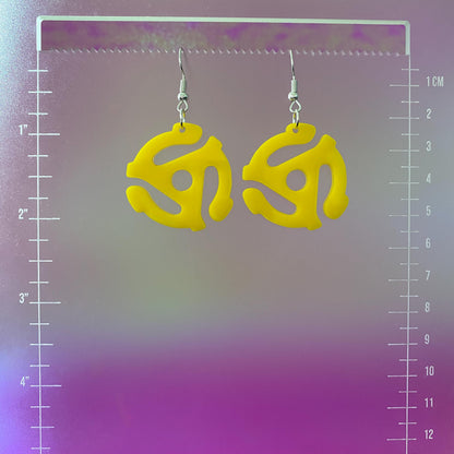 Record Adapter Dangle Earrings