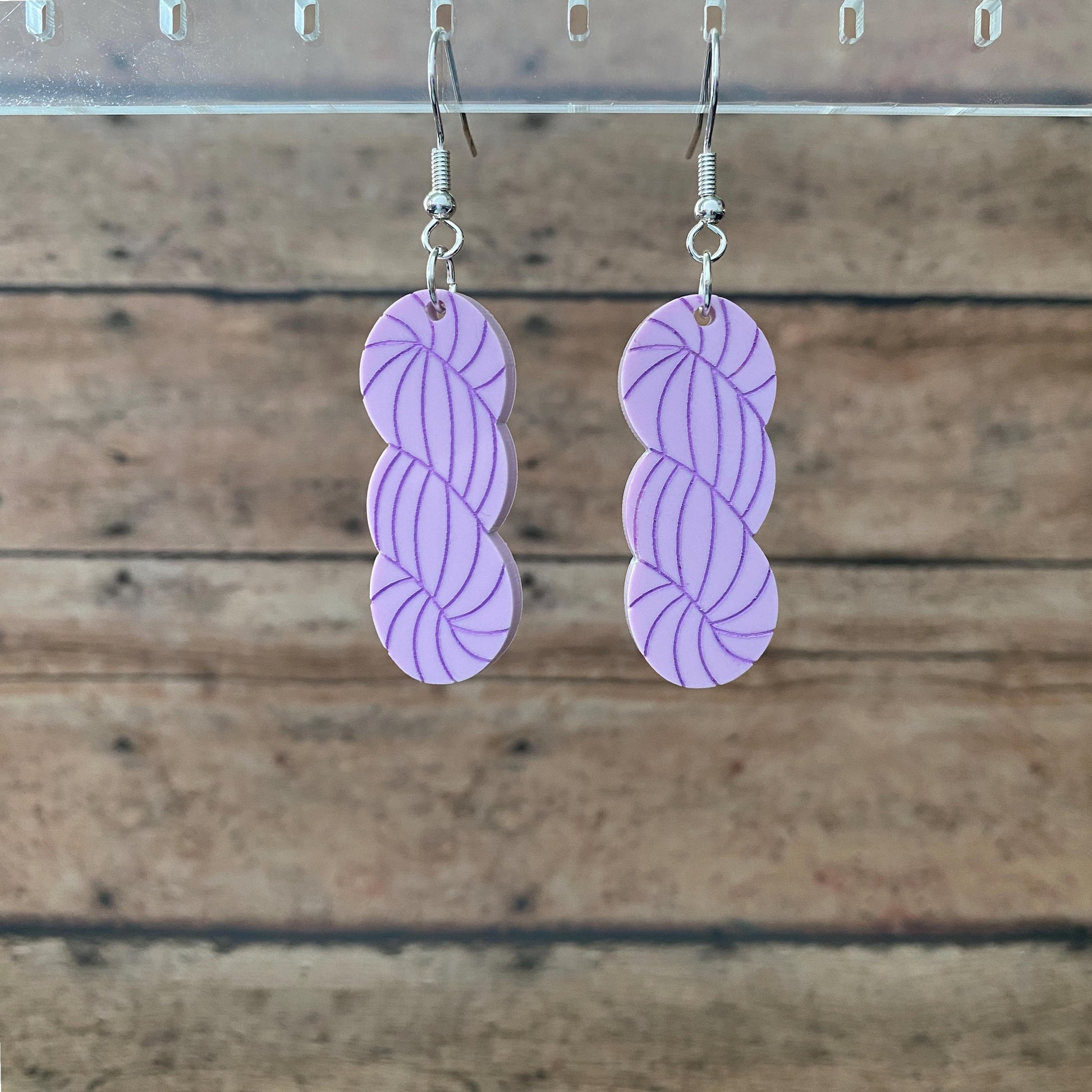 Yarn Skein Dangle Earrings