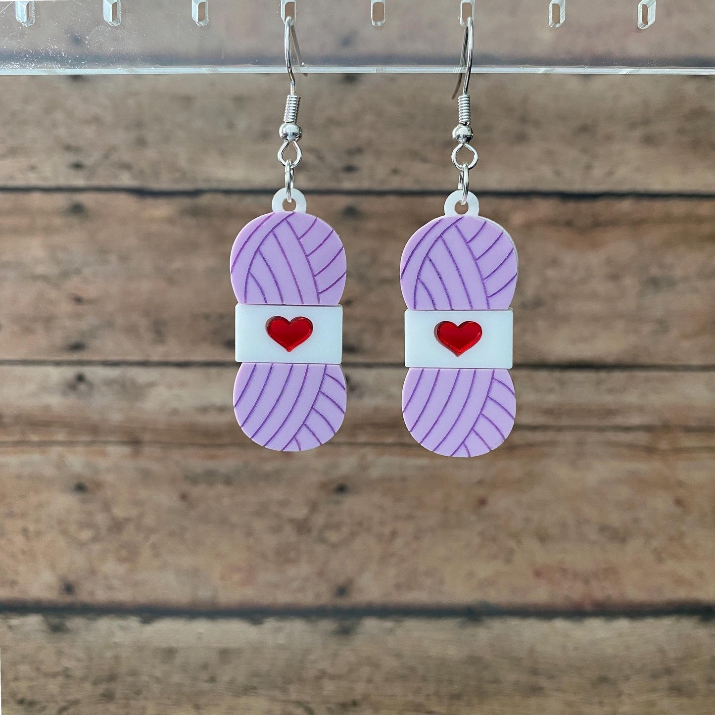 Yarn Skein Dangle Earrings