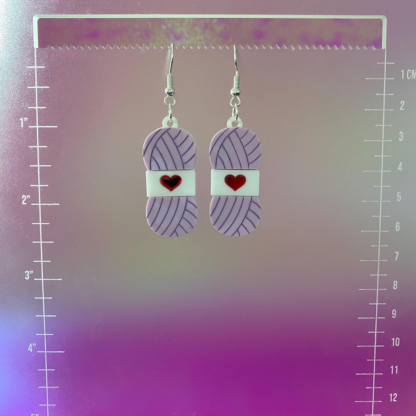 Yarn Skein Dangle Earrings