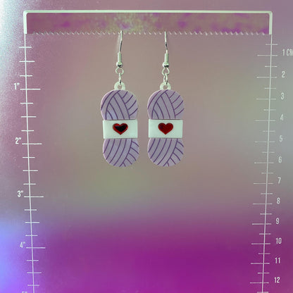 Yarn Skein Dangle Earrings