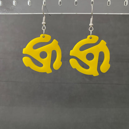 Record Adapter Dangle Earrings