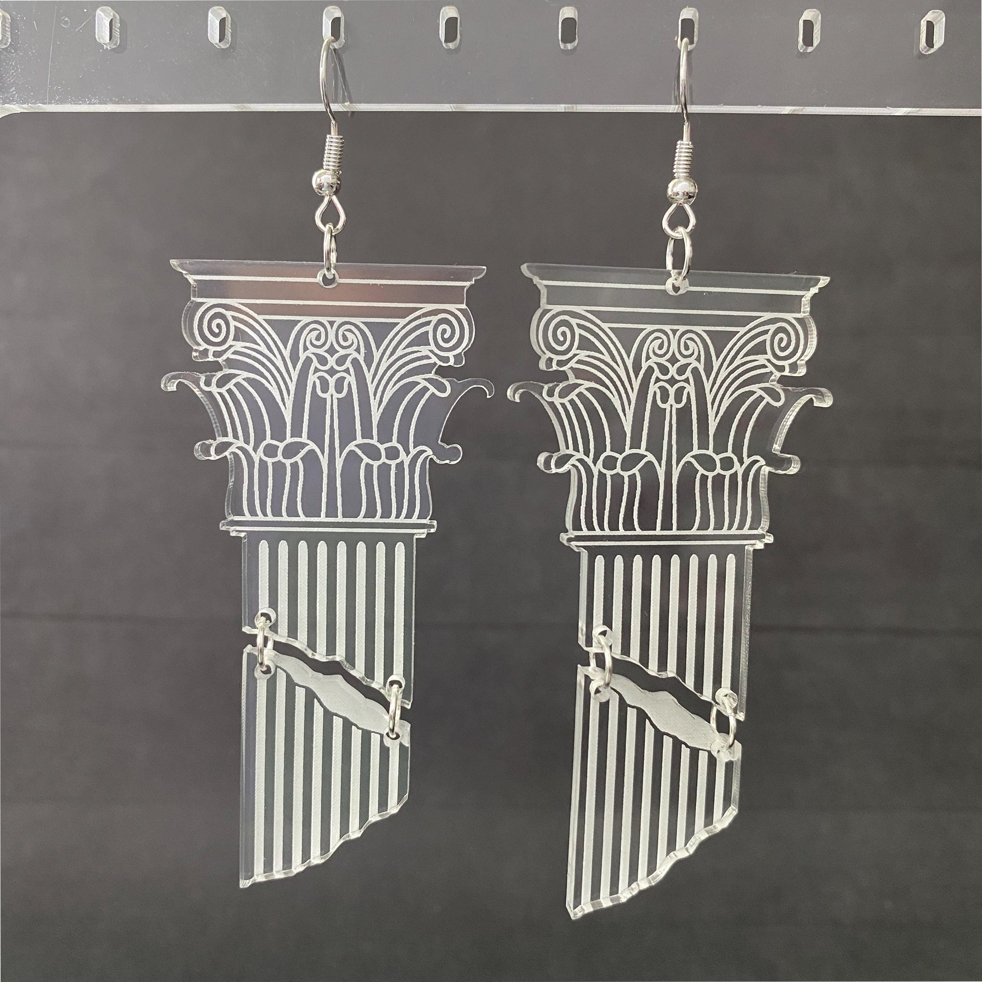 Corinthian Column Dangle Earrings