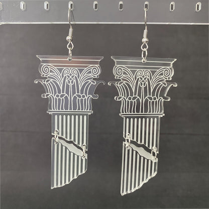 Corinthian Column Dangle Earrings