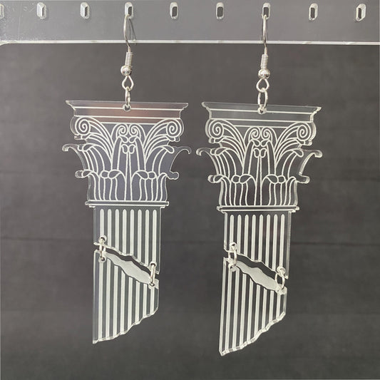 Corinthian Column Dangle Earrings
