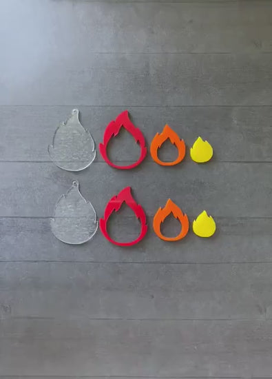 Flame Dangle Earrings
