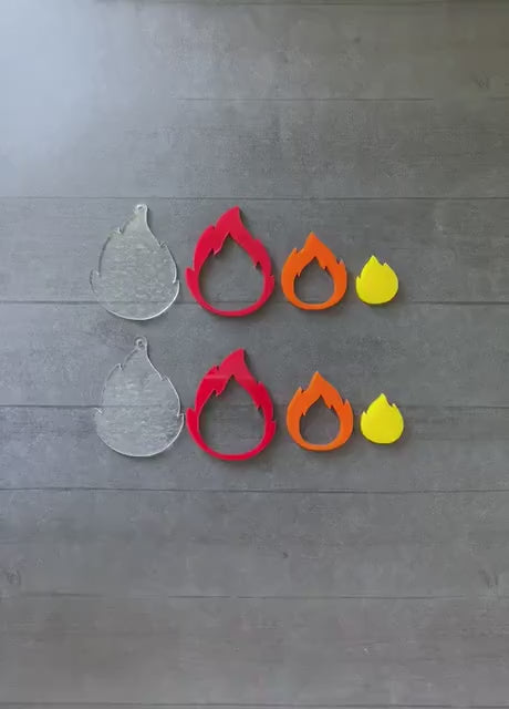 Flame Dangle Earrings