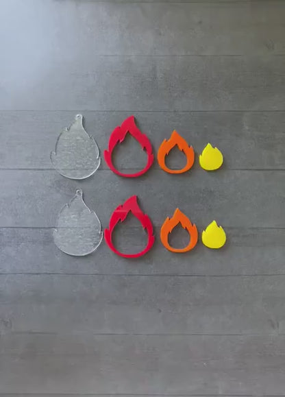 Flame Dangle Earrings